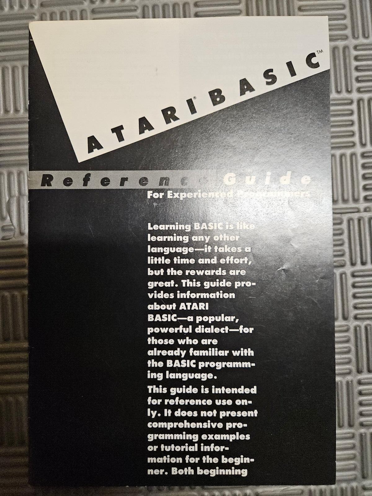 ATARI BASIC REFERENCE GUIDE