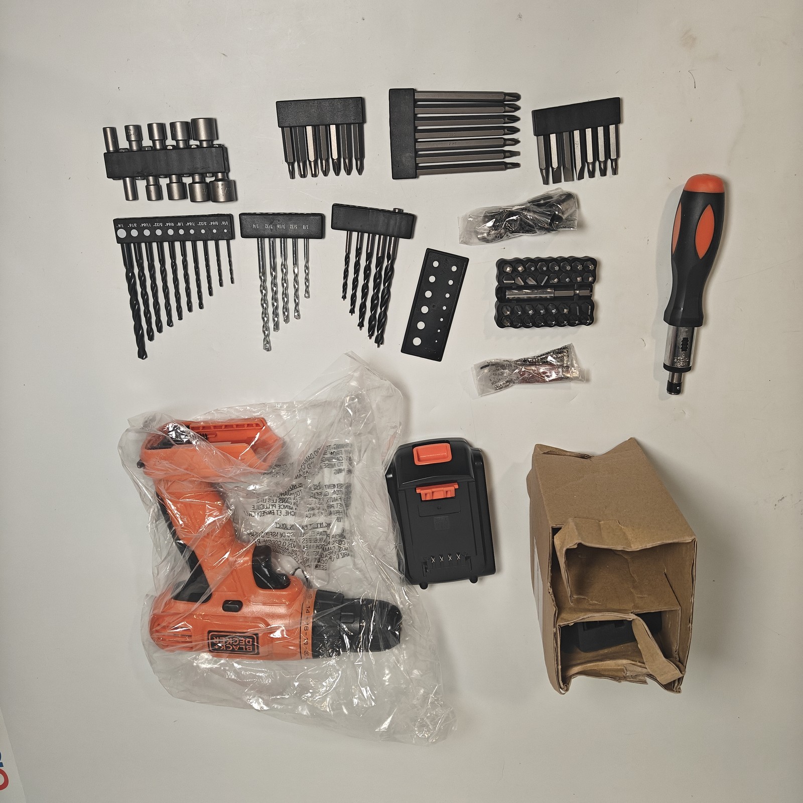BLACK+DECKER 20V MAX* POWERCONNECT Cordless Drill Driver Kit (BDC120VA100)