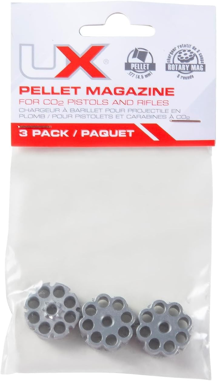 8-Shot .177 Caliber Pellet Magazine Set of 3 - Compatible with Major Brands