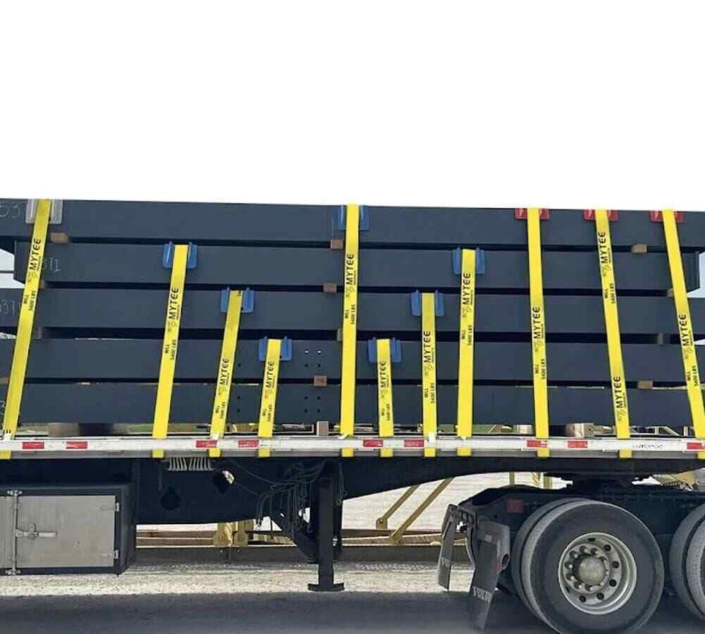 (8 Pack) 2 Inch Winch Straps with Flat Hook ( 30 FT )
