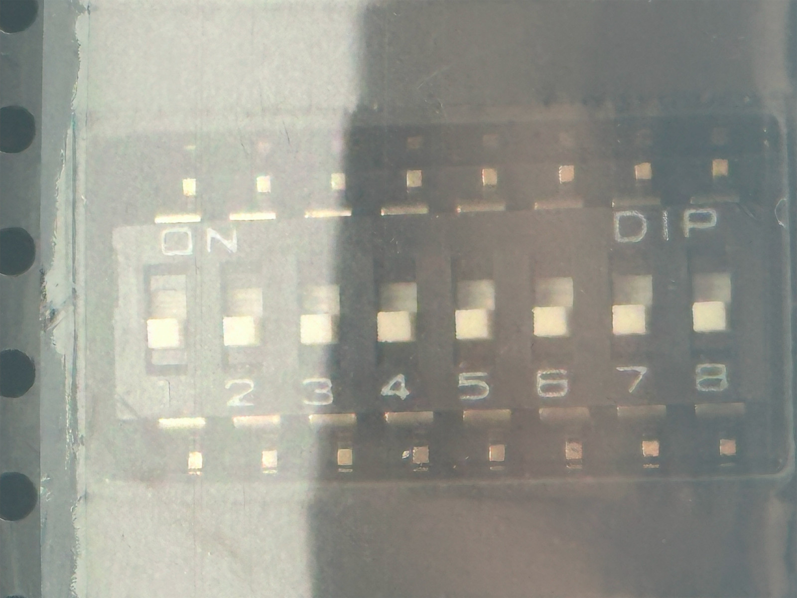 5PCS DM-08-V-T/R DIPTRONICS Surface Mount 8 Position DIP Switch Toggle SMD-16