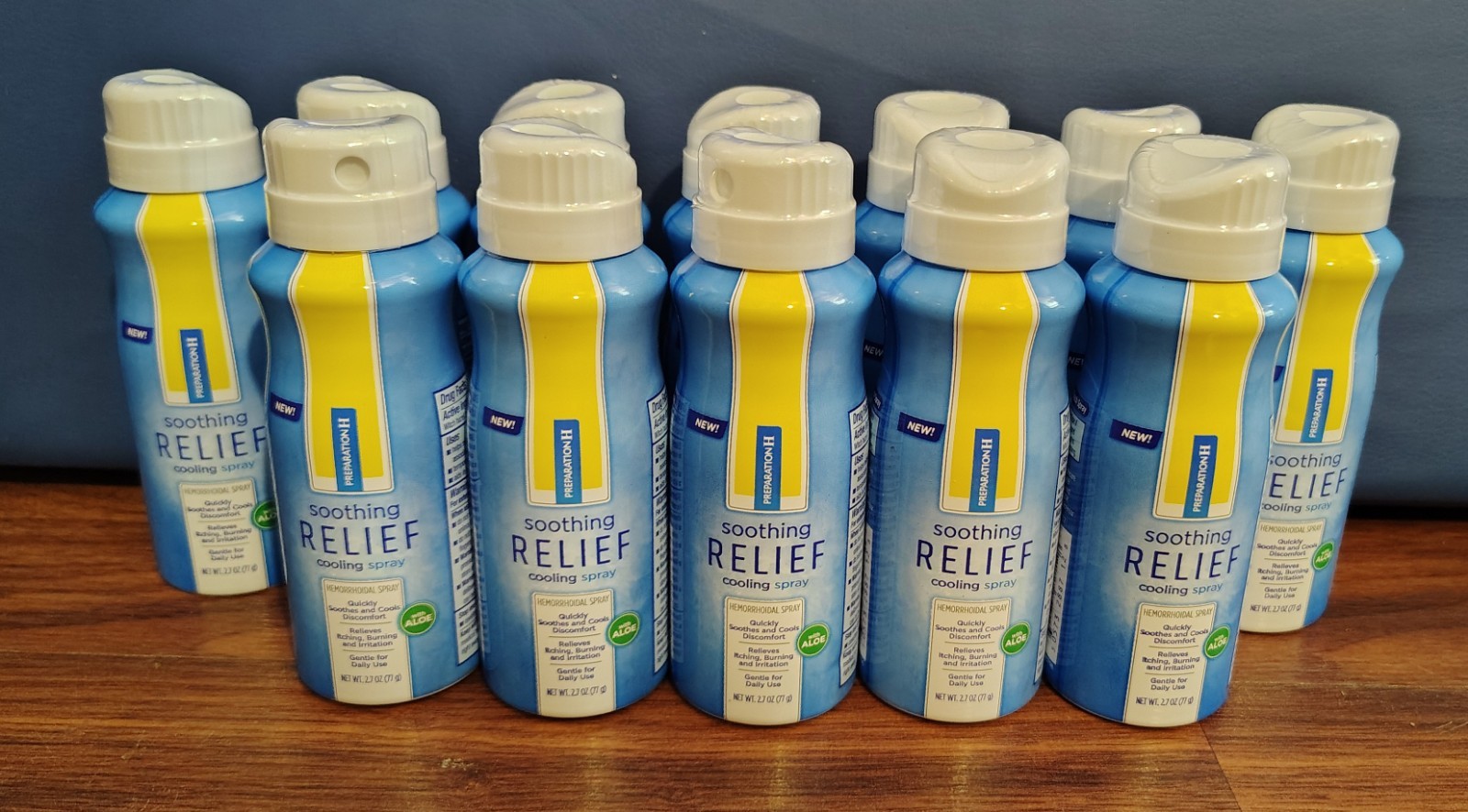 Lot Of 12 Preparation H Soothing Relief Cooling Spray 12/2026 2.7oz