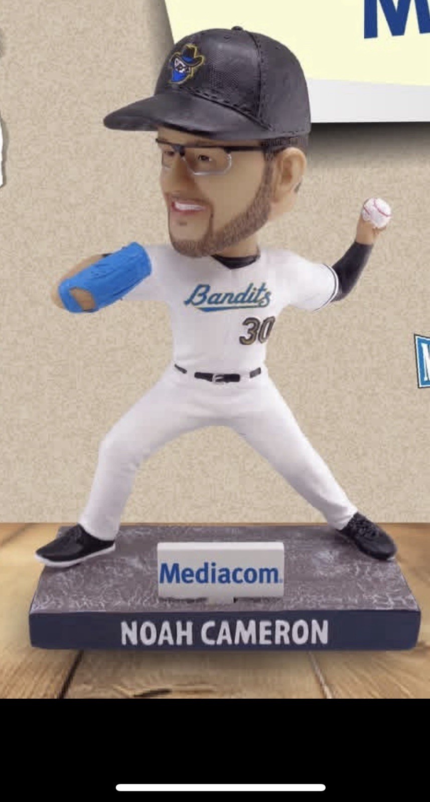 Noah Cameron Quad City River Bandits Bobblehead Royals Presale!