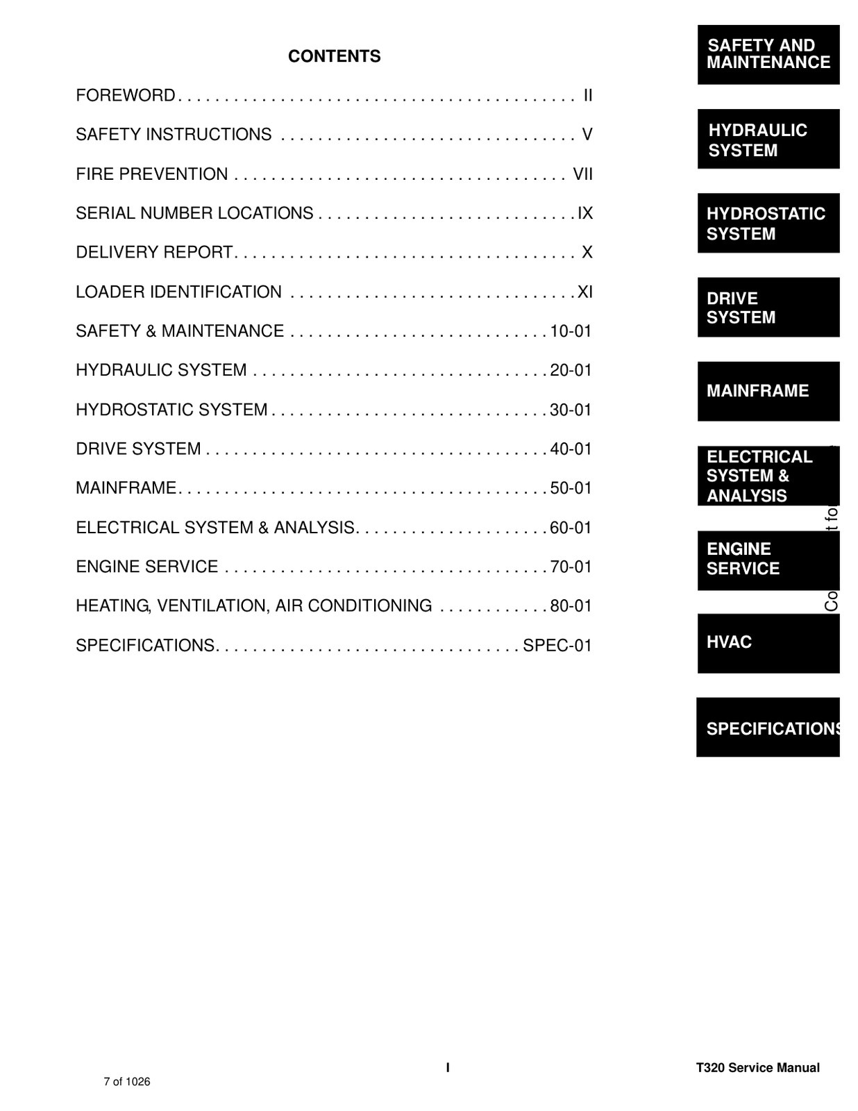 Bobcat T320 Compact Track Loader Service Repair Shop Operator Manual PDF USB