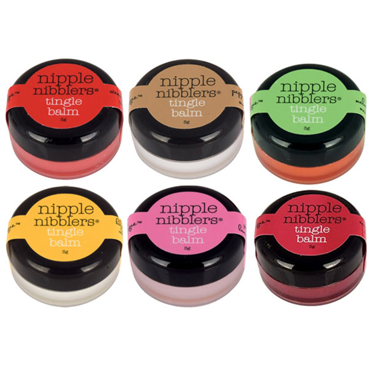 Nipple Nibblers Arousal Plumper Tingle Balm Flavored Gel 3 grams - Choose Flavor