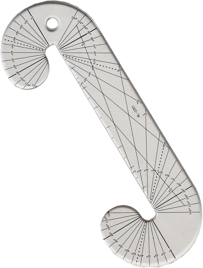 Angle Angel Quilting Template for longarm Sewing Machine 3/16"