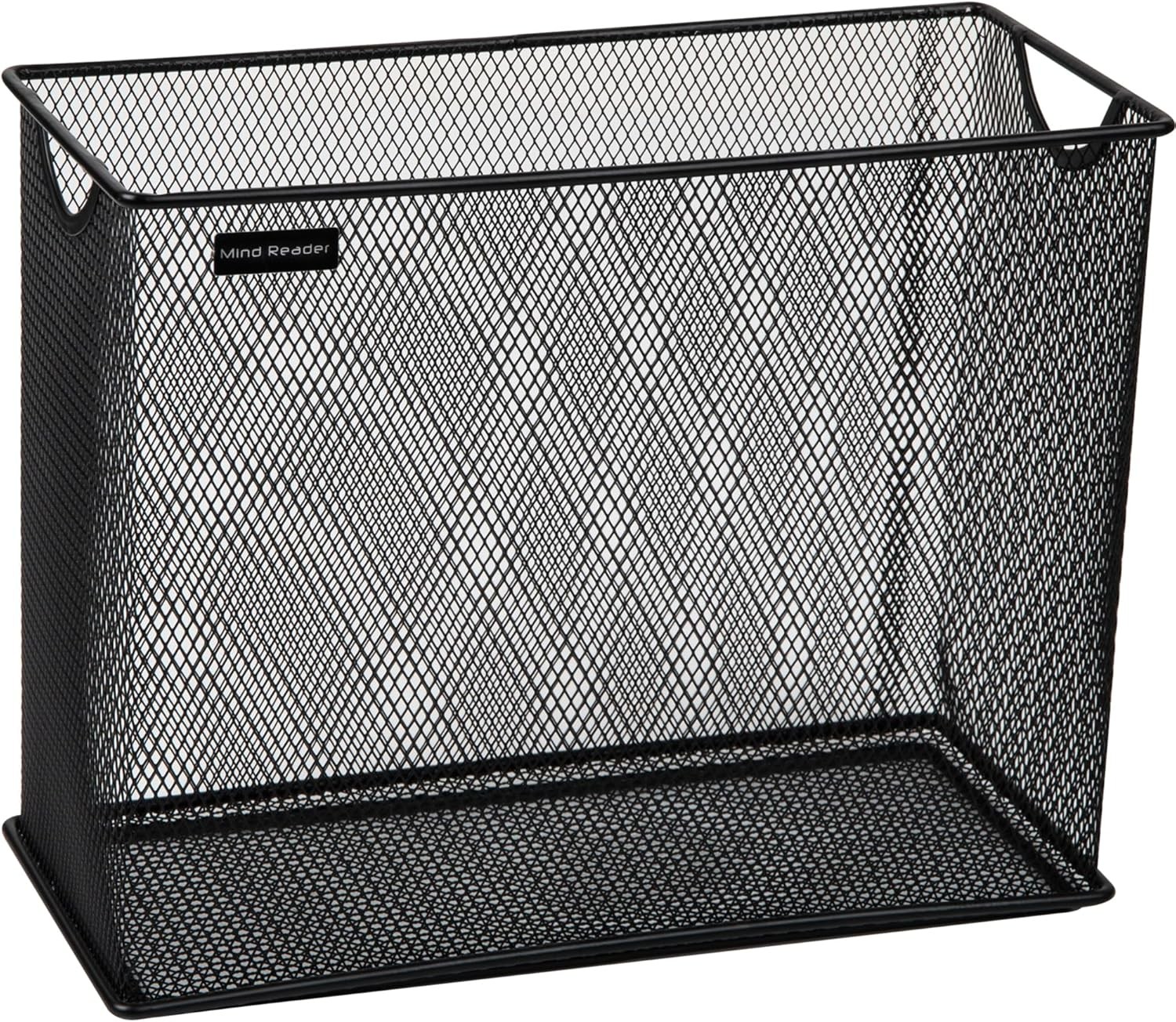 Vertical File Storage Desktop Organizer Hanging Files Office Metal Mesh 12.25"L