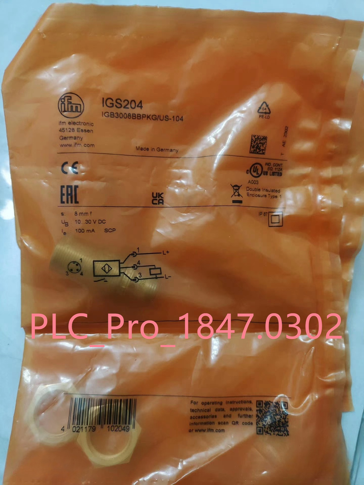 IGS204 1PCS Brand New IFM IGS204 Proximity Switch Sensor  Fast delivery