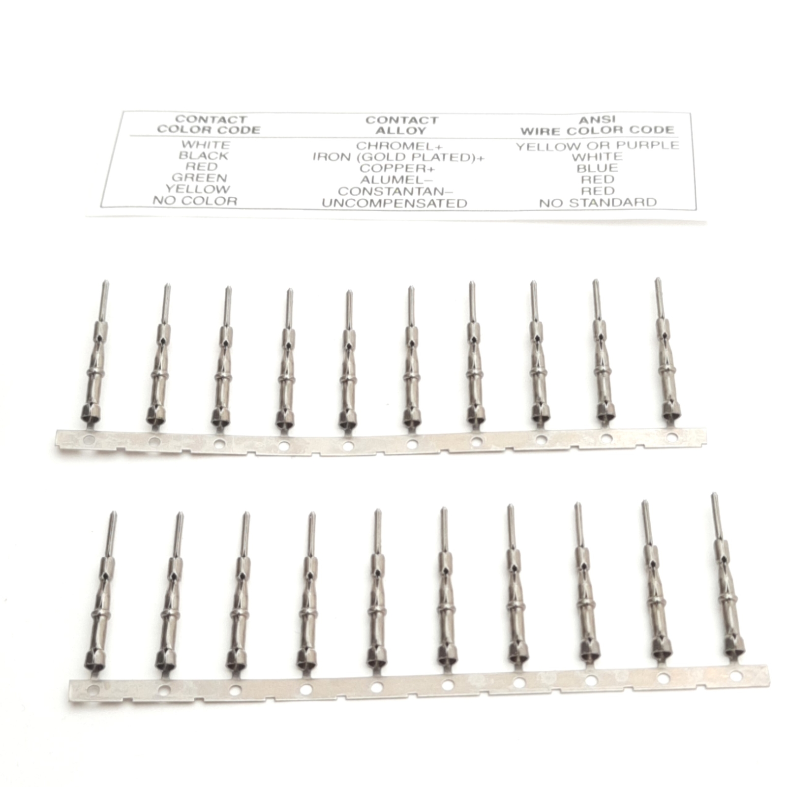 Omega Engineering HCP-AL-P Thermocouple Pin Contact, Hollow Core, Alomega, GRN
