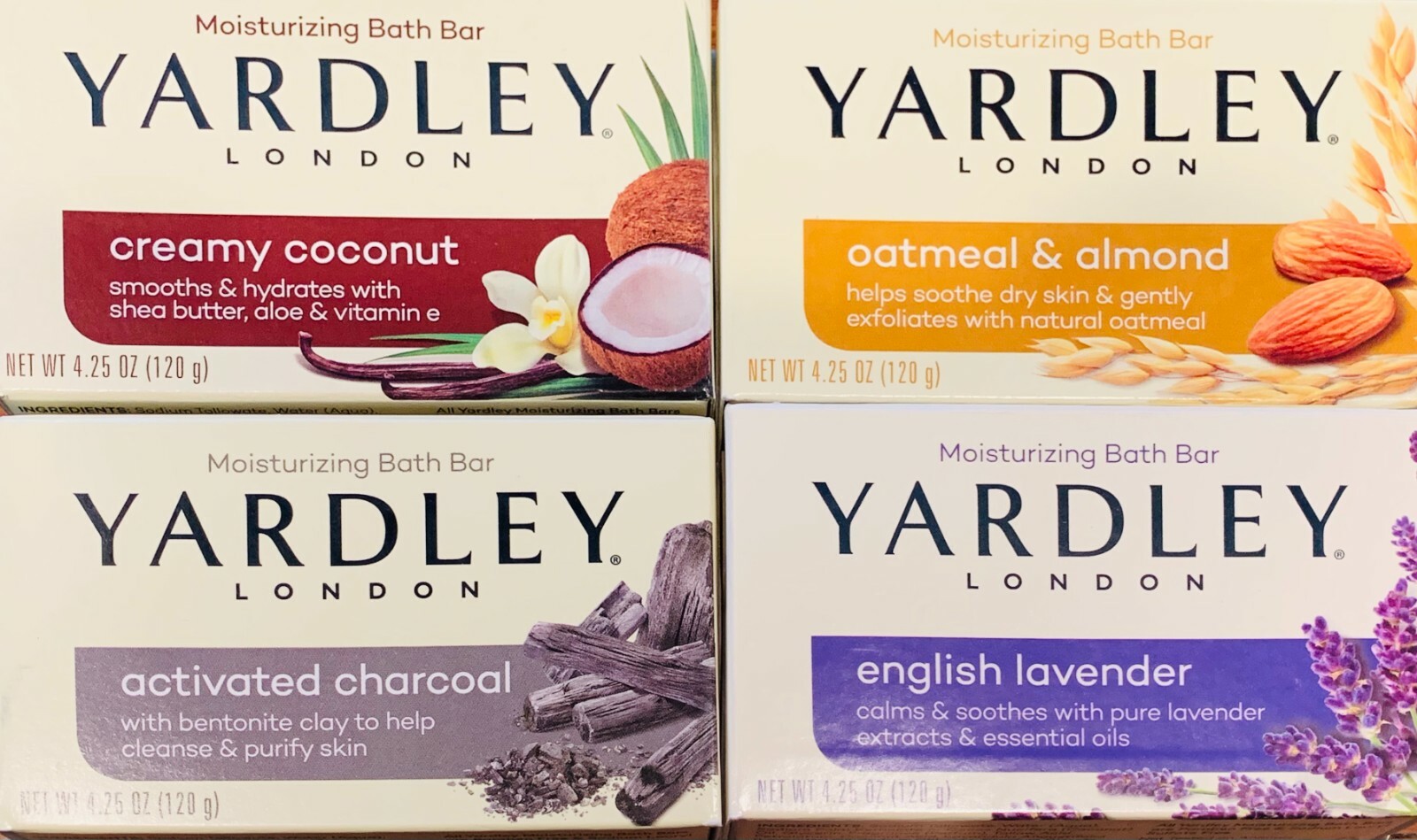 Yardley London Moisturizing Bath Bars 1PK 4.25oz 120g CHOOSE YOUR SCENT NEW