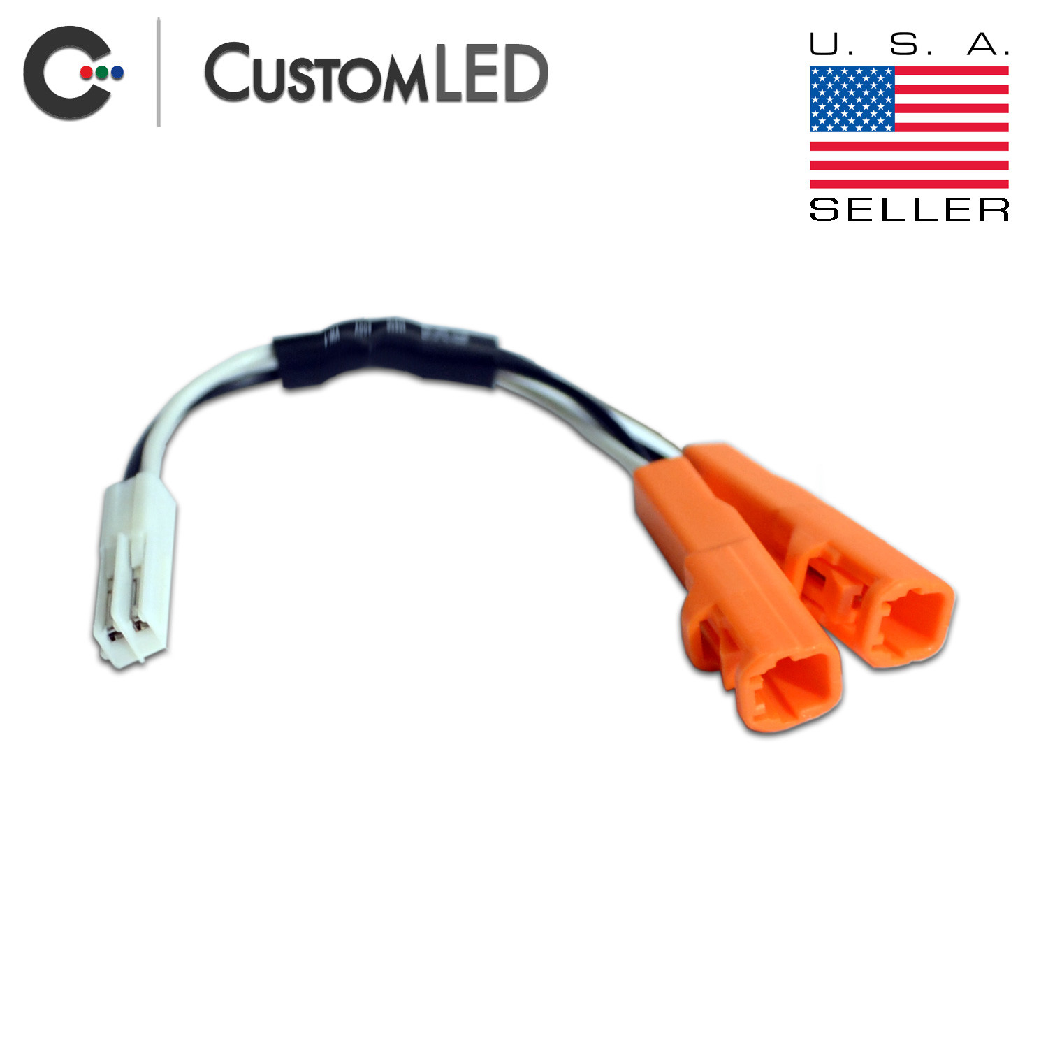 Y-Splitter for Honda Turn Signals, 2 Wire OEM connector Splitter, PAIR