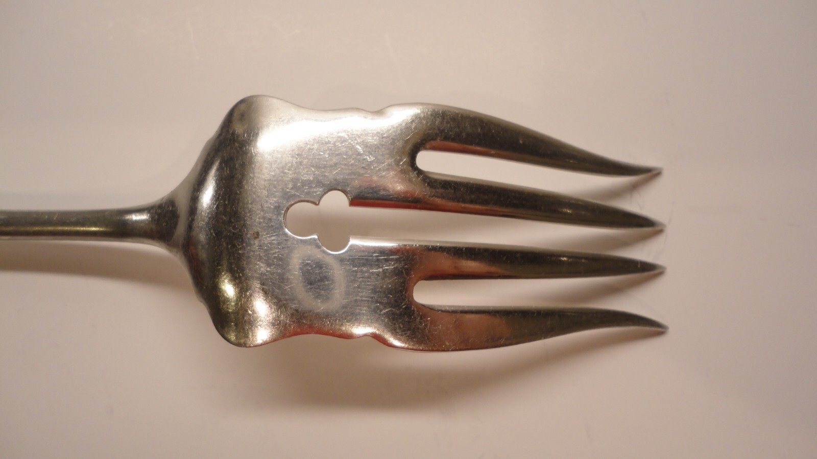 International Silver, Vesta Silverplate Medium Solid Cold Meat Serving Fork