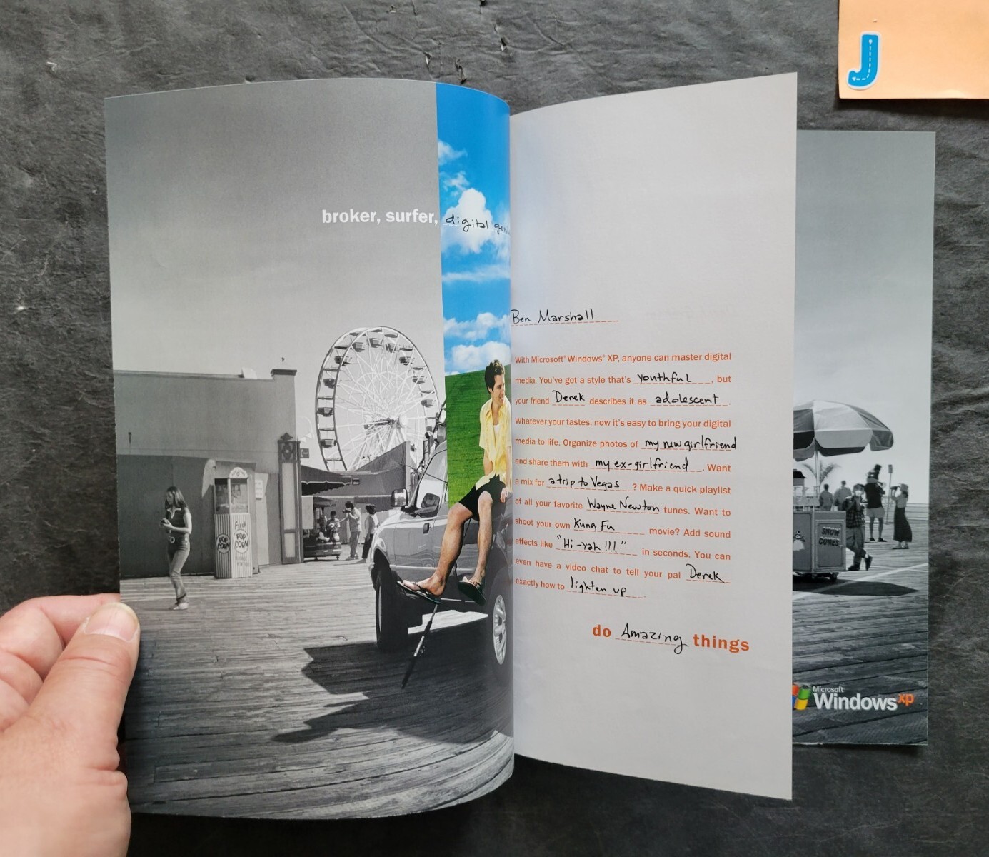 Microsoft Windows XP Software Promo 6 Page Print Magazine Insert Ad 2003