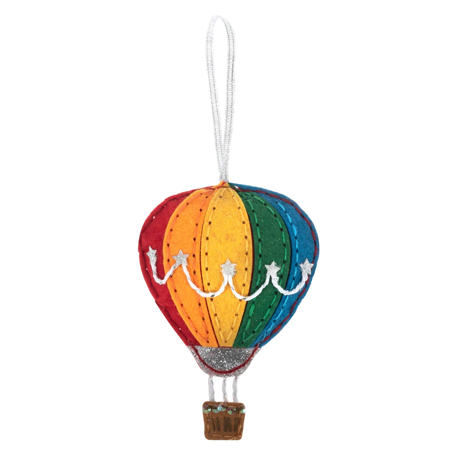 Trimits Felt Decoration Kit Ð Hot Air Balloon, 2x6x13cm, Includes Pre-Cut felt