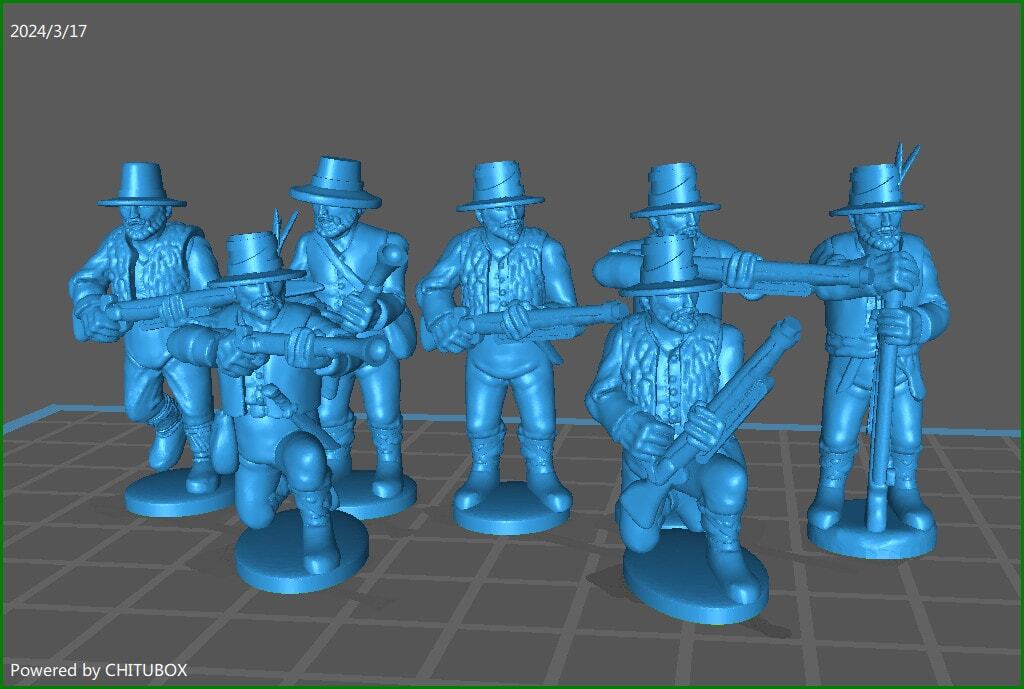 28mm Piedmont army garibaldini Picciotti skirmishing 1 - 7 minis