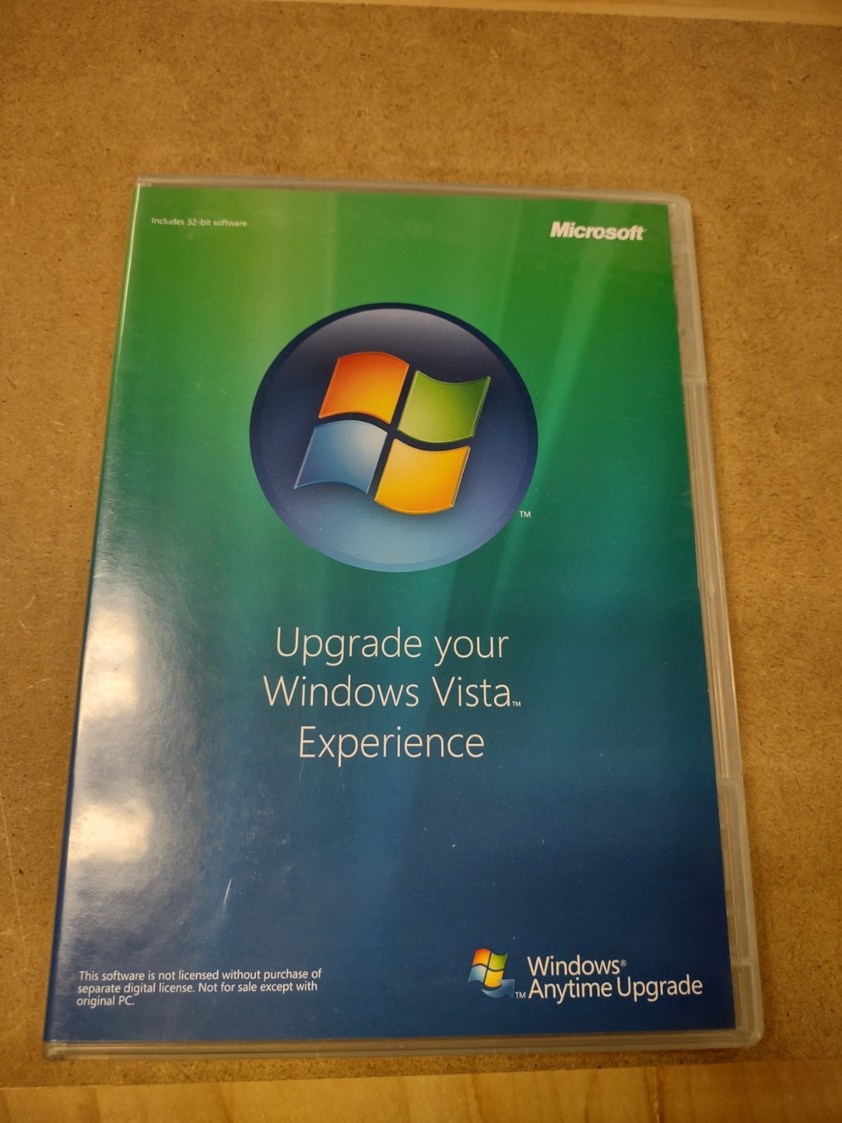 Microsoft Windows Vista Experience Anytime Upgrade DVD-ROM Disc 32-bit English