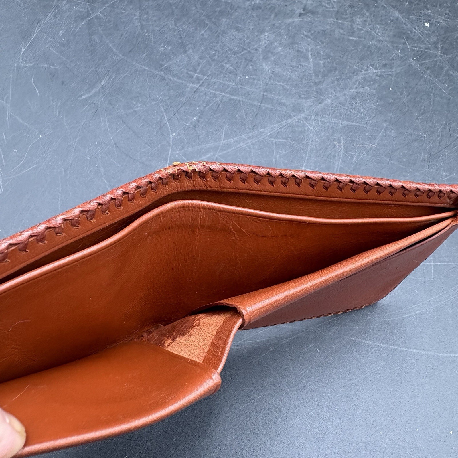 Vtg USAF Leather Wallet Tooled Air Force