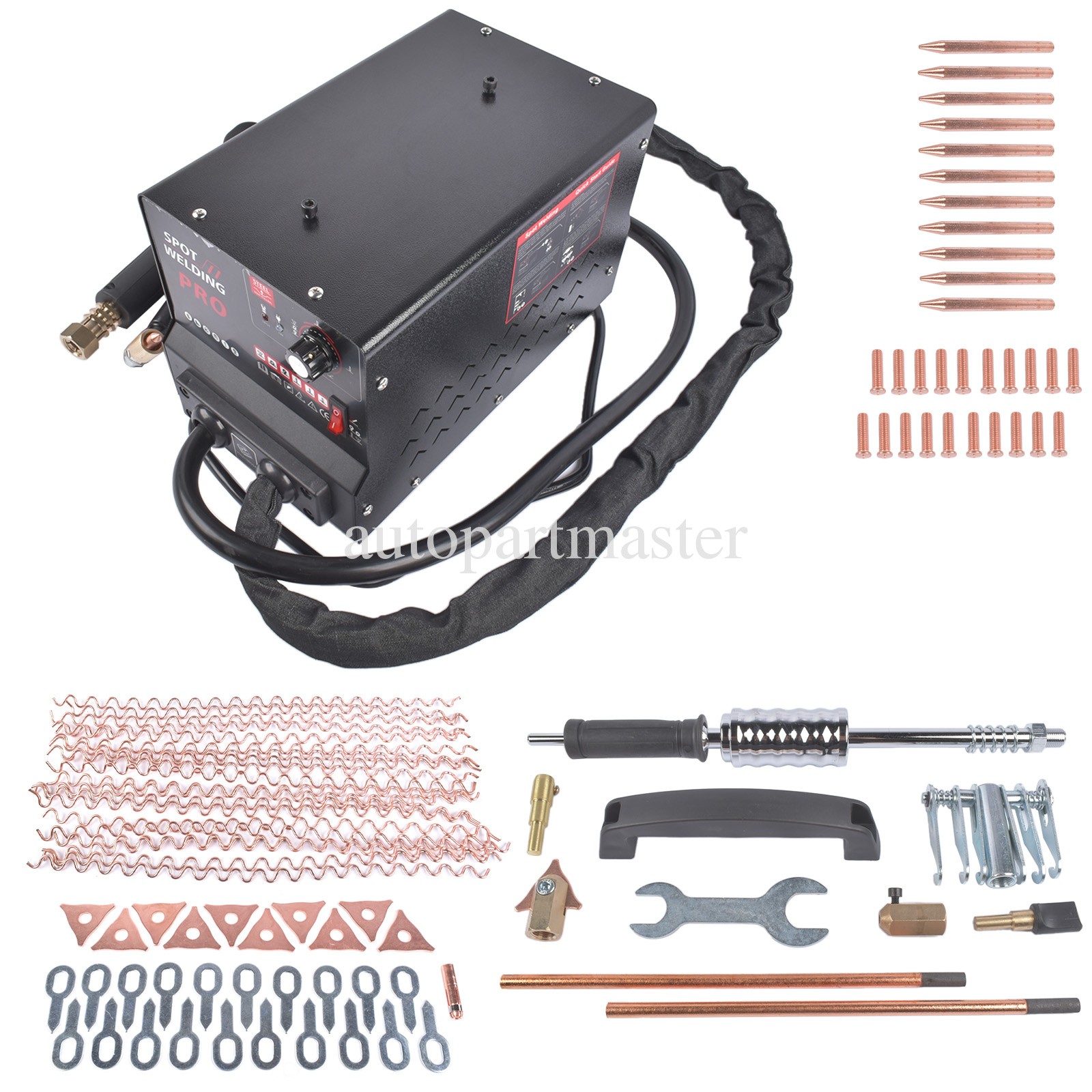 Dent Puller Stud Welder Dent Repair Kit Car Body Dent Remover Tool 3800A 3500W