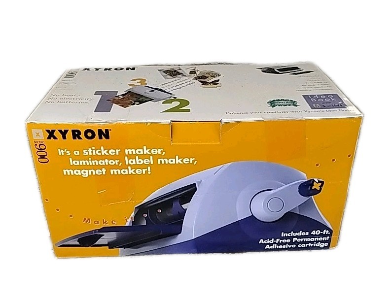 Xyron Model 900 Sticker Laminate Magnet Label Maker Machine XRN900