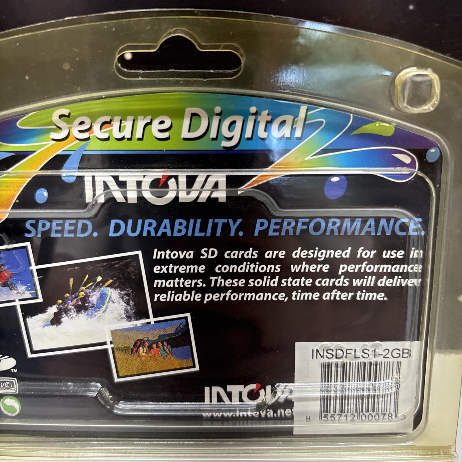 2GB SD Secure Digital memory card by Intova - New In Package