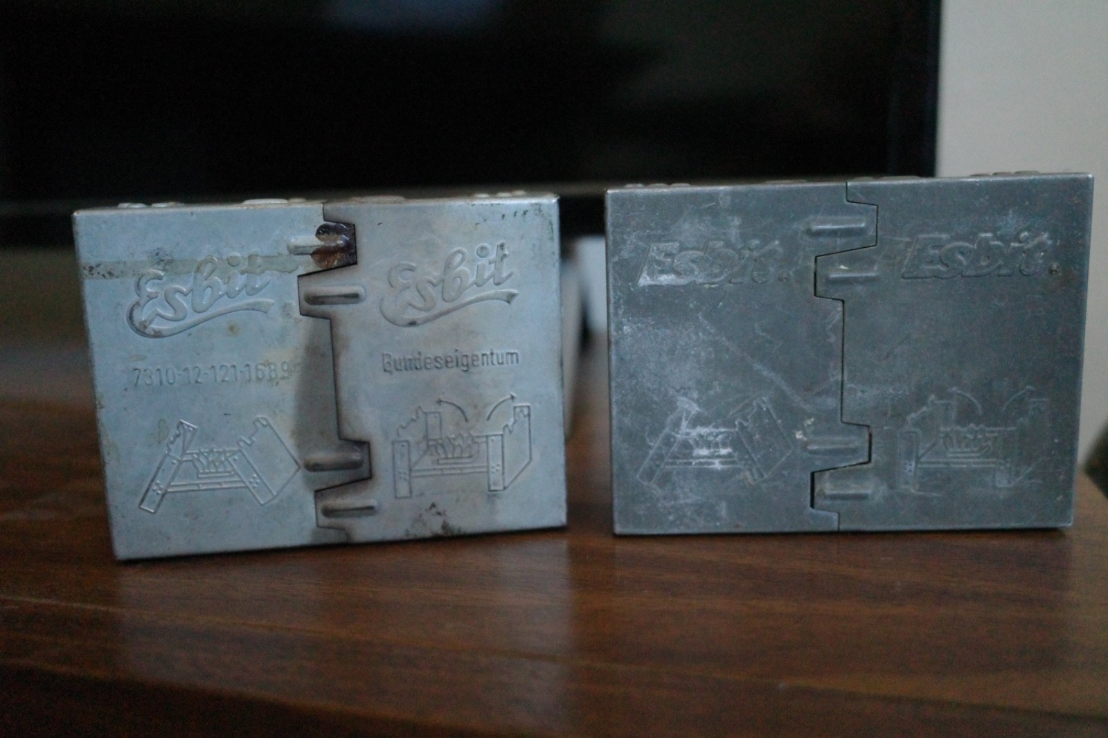 Vintage ESBIT  Pocket Stoves used WWII Lot 2 Germany