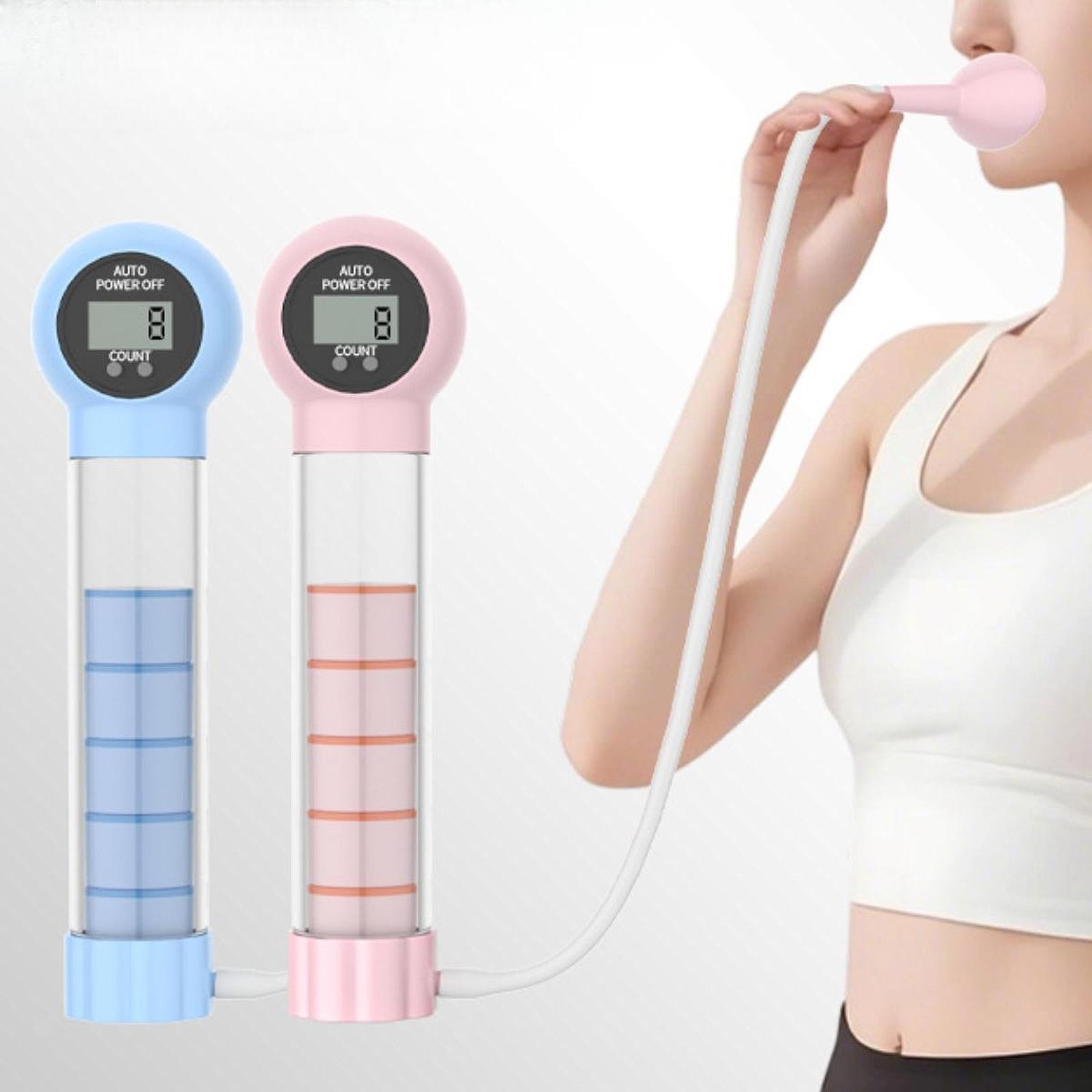 Breathing Exercise Device Breathing Trainers Versatile with Counting Function