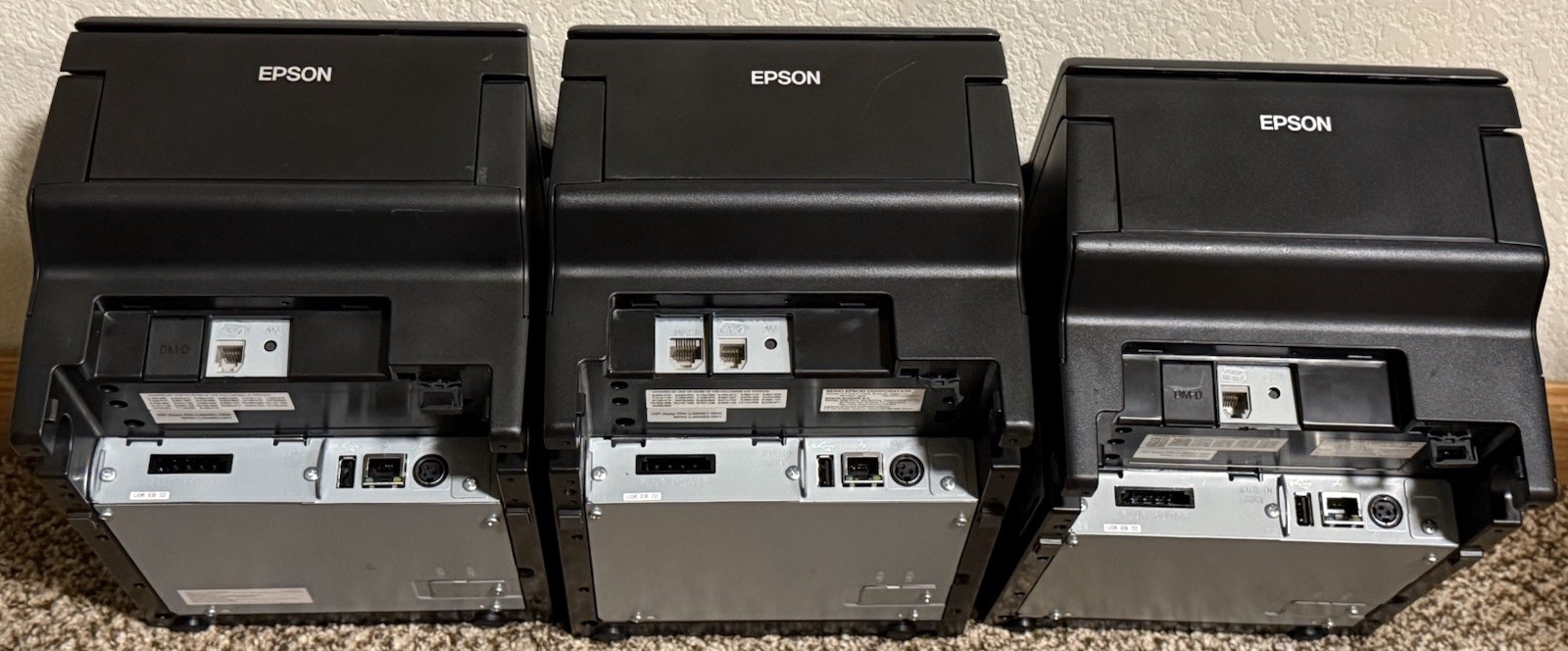 3 Epson OmniLink TM-H6000V Multifunction POS Receipt Printer M253B+Power Supply