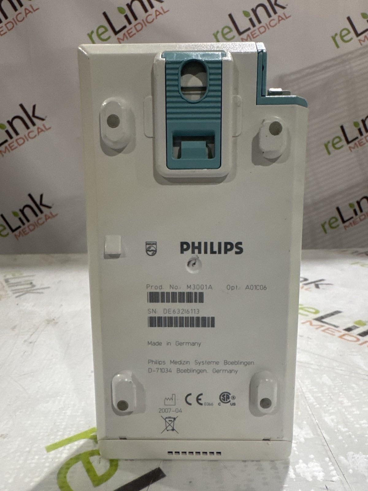 Philips M3001A-A01C06 Fast SpO2, NIBP, ECG, Temp, IBP MMS Module