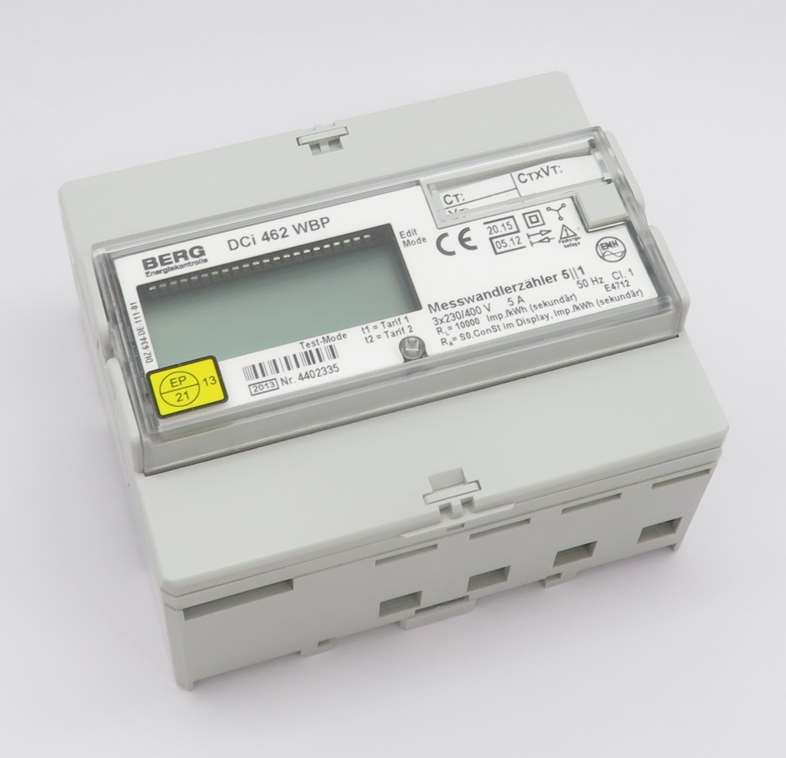 BERG DCi 462 WBP Electricity Meter 4-Wire Transducer Meter Active Energy 5A with M-BUS
