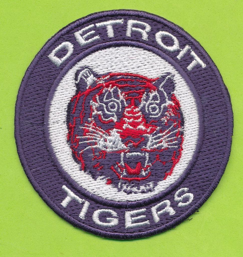 3"  Circular  Embroidered Iron On Patch - Detroit Tigers (1964-93)
