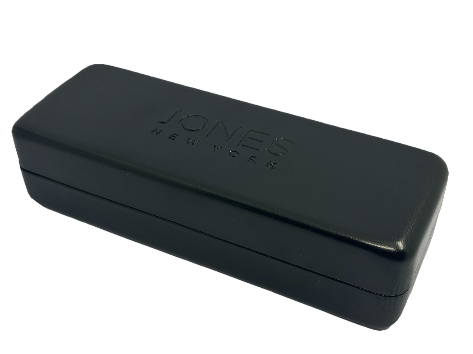 NEW Jones New York Black Squared Off Hard Clamshell Eyeglasses Case