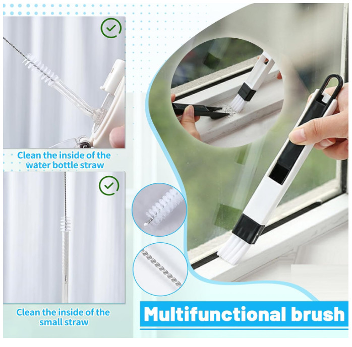 16 Pcs Crevice Cleaning Brush Set, Hard Bristle Scrub Brushes Tools