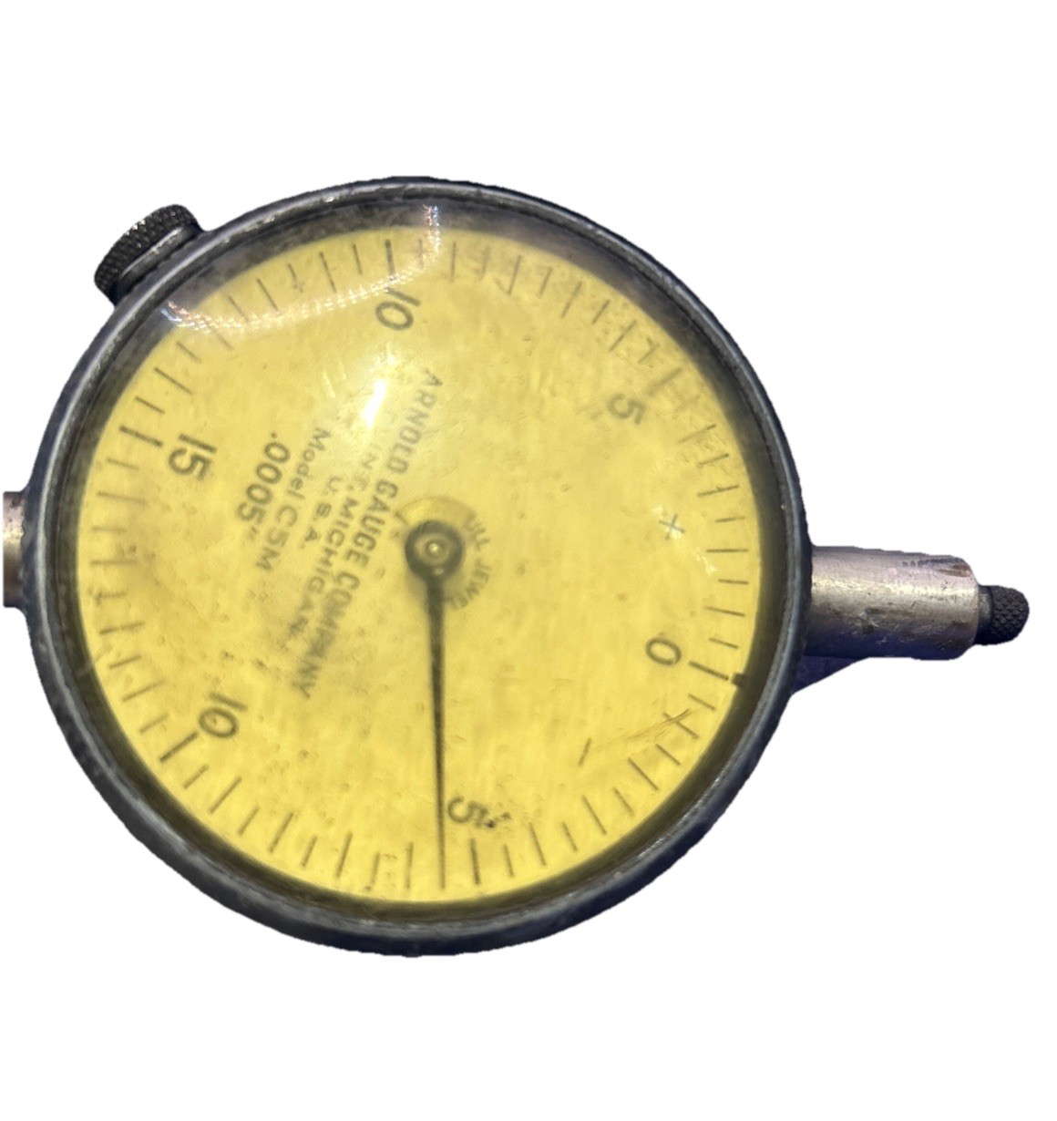 Arnold Gauge Company x Federal Dial Indicator .0001" Graduation C21 Flint Mich.