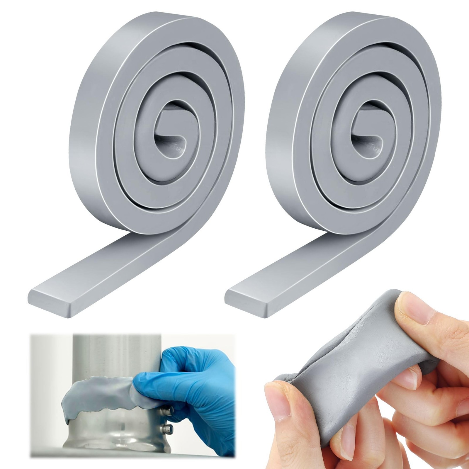 Moldable Silicone Putty, Non Hardening Multi Purpose Duct Seal Compound for M...