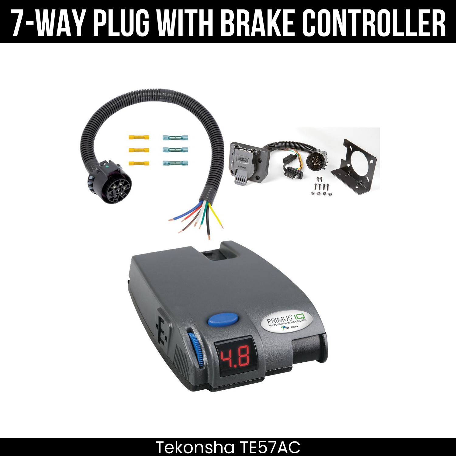 Tekonsha 7Way Wiring Brake Control For 74-81 Trailduster 74-88 Ramcharger 94 Ram