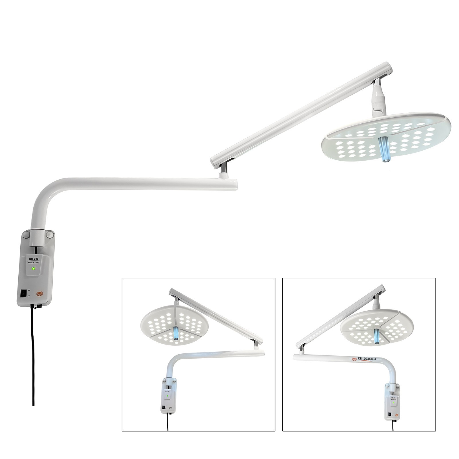 80W Versatile Wall-Mounted Dental Surgical LED Exam Light Shadowless Oral Lamp