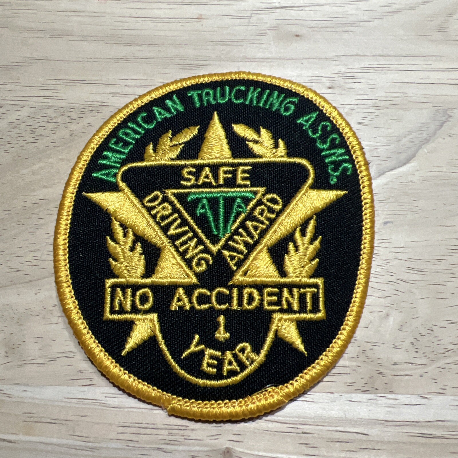 American Trucking Assn. 1 Year Safe Driving Award Trucker Patch. New