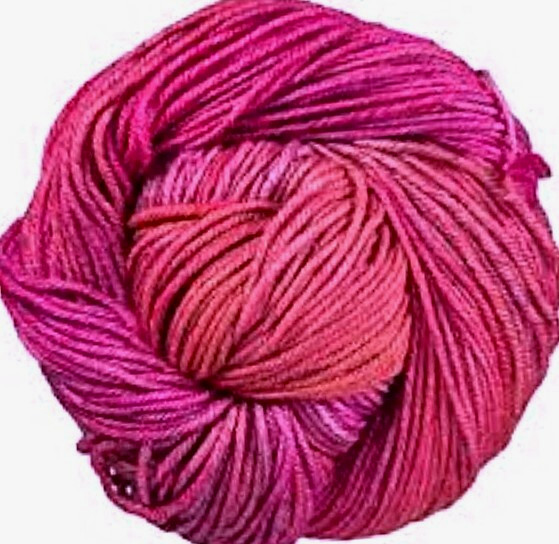 ENGLISH ROSE Pinks 100gr Skein 210yd Malabrigo RIOS xSoft SW MERINO WOOL ww YARN