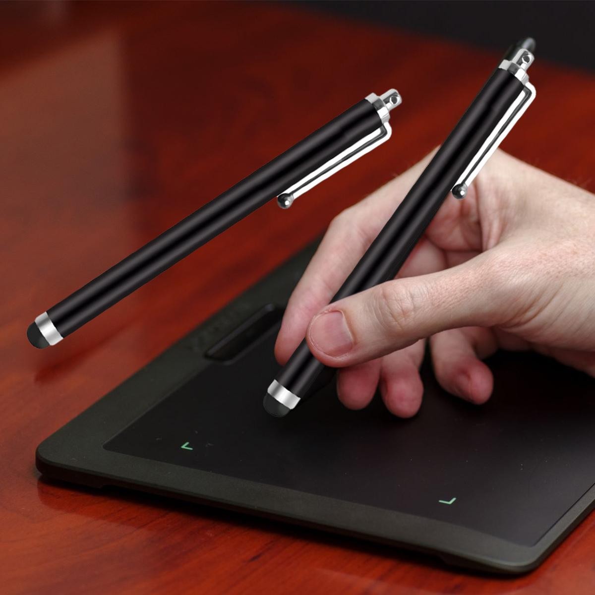 Metal Capacitive Touchscreen Stylus Pen with Soft Tip for Precise Control