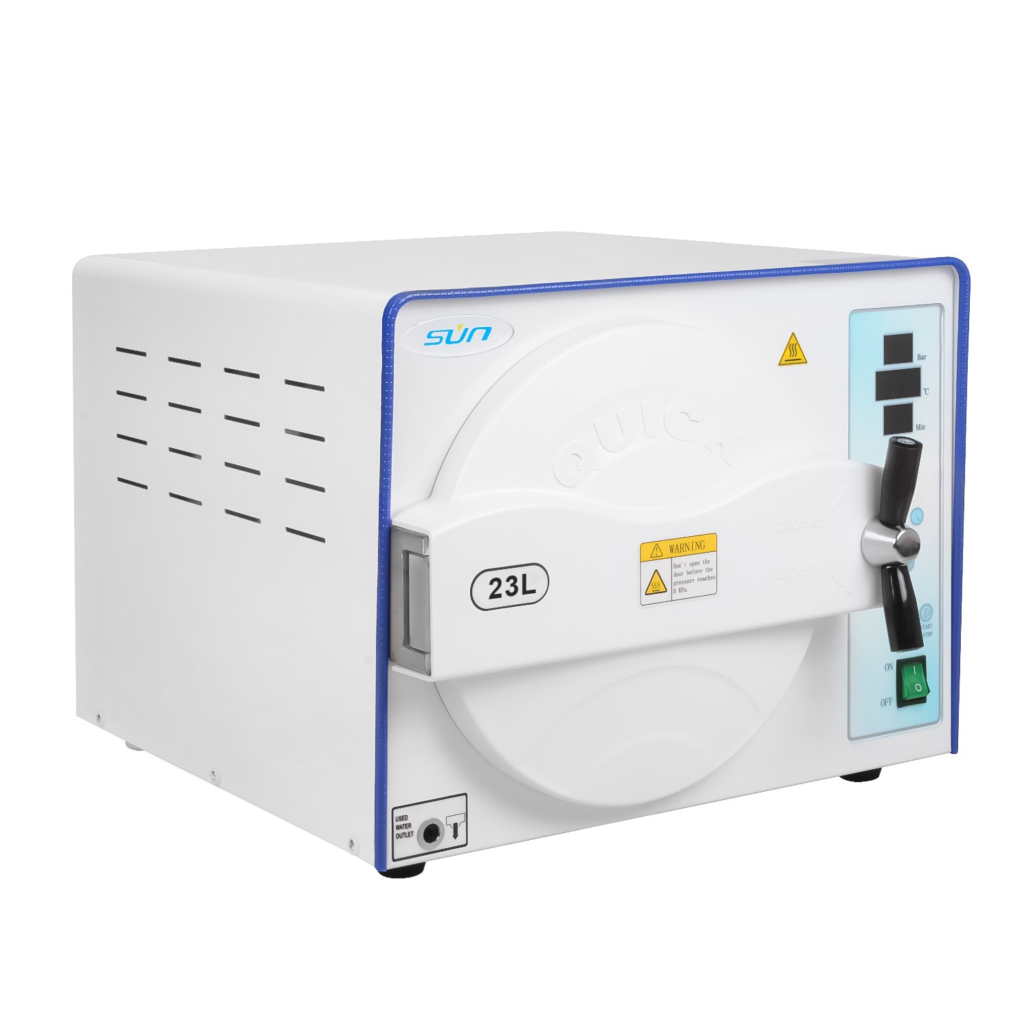 23L Class N Fully Automatic Dental Autoclave Steam Sterilizer with 3 Trays