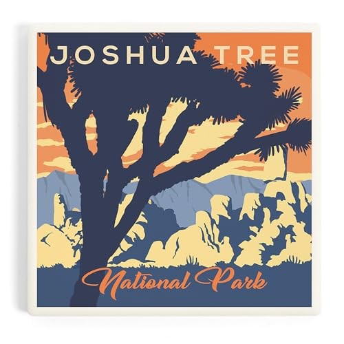 Joshua Tree National Park, California, Lithograph (Absorbent Single Coaster