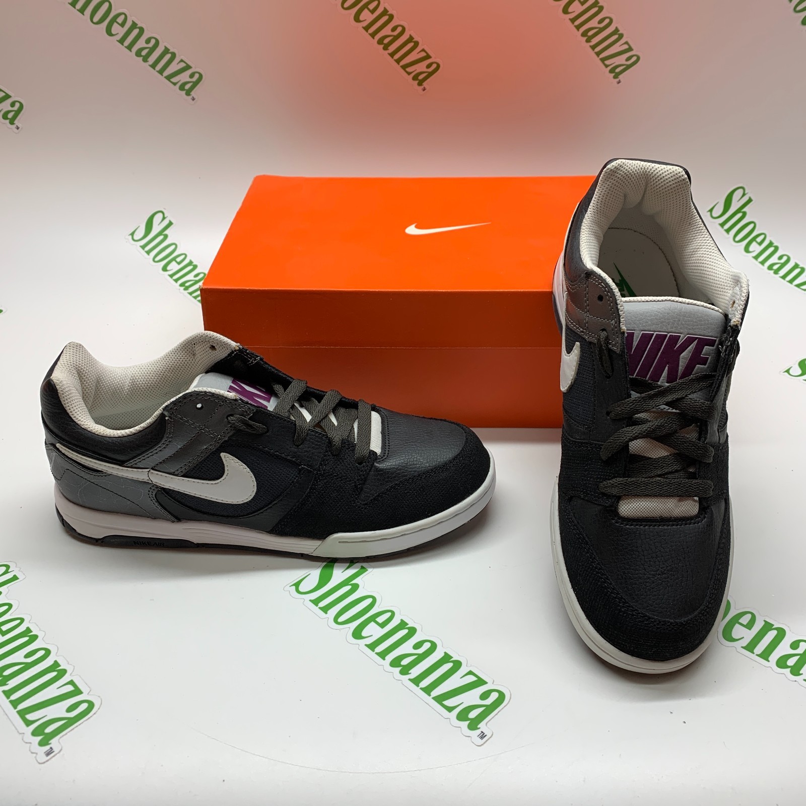 Nike Air Twilight 325253 411 Black Gray White Skateboard Sneakers Shoes Mens 8