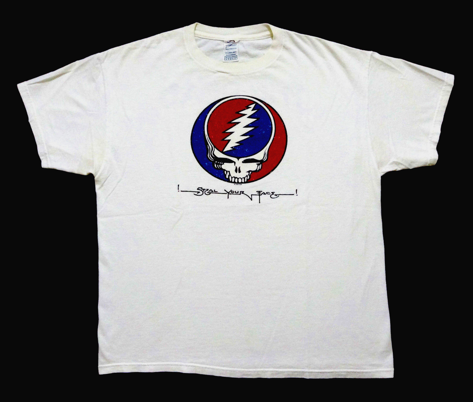 Grateful Dead Shirt T Shirt Steal Your Face ! The Dead 2009 Tour White Tee GDP L