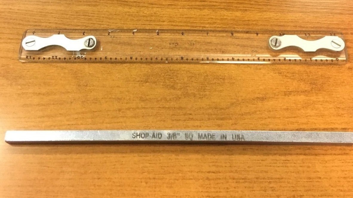 Square Steel Key Stock 3/8" by 1'