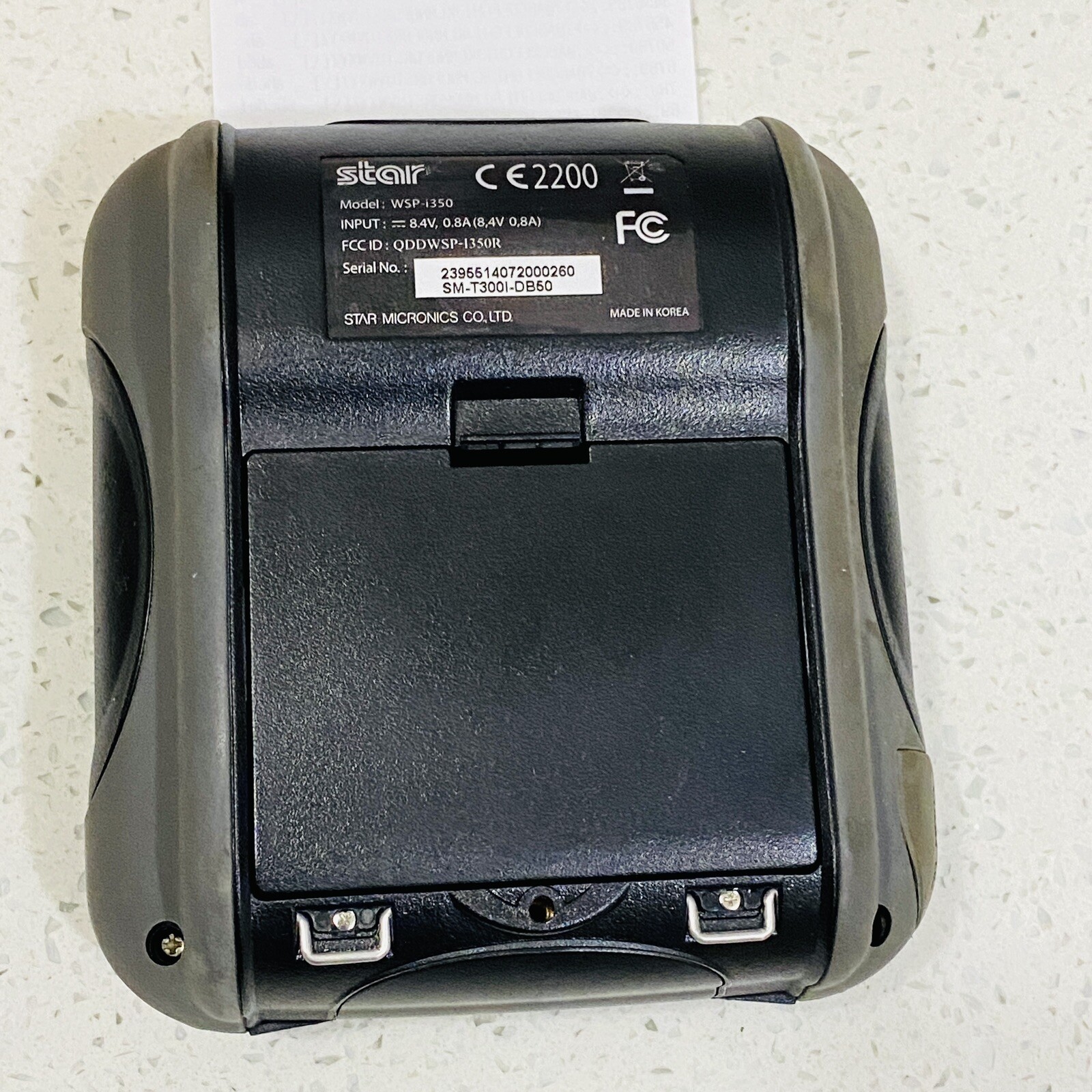 Star Micronics SM-T300I (WSP-i350) Portable Bluetooth Receipt Printer & Adapter