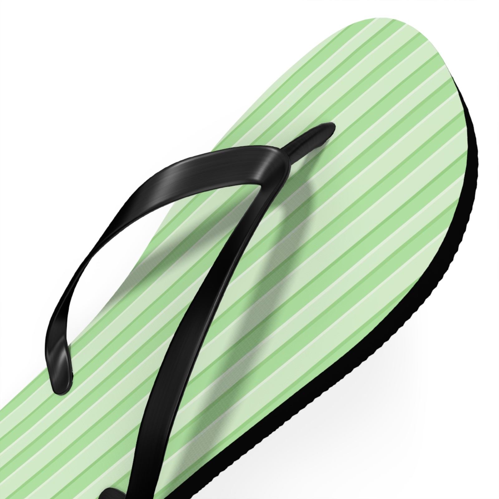 Mint Green Stripes Flip Flops – Beach Sandals