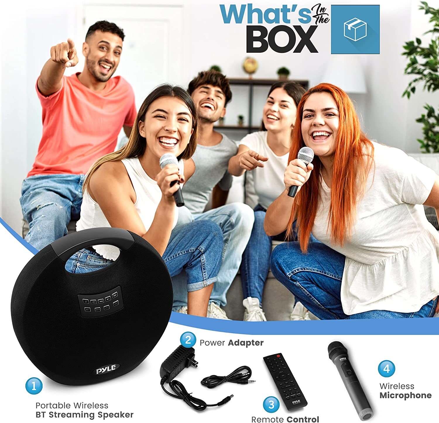 PyleHome PNX6WPBK Portable Speaker