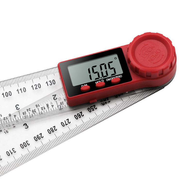 200mm/300mm Digital Protractor Inclinometer Goniometer Angle Rule 360°