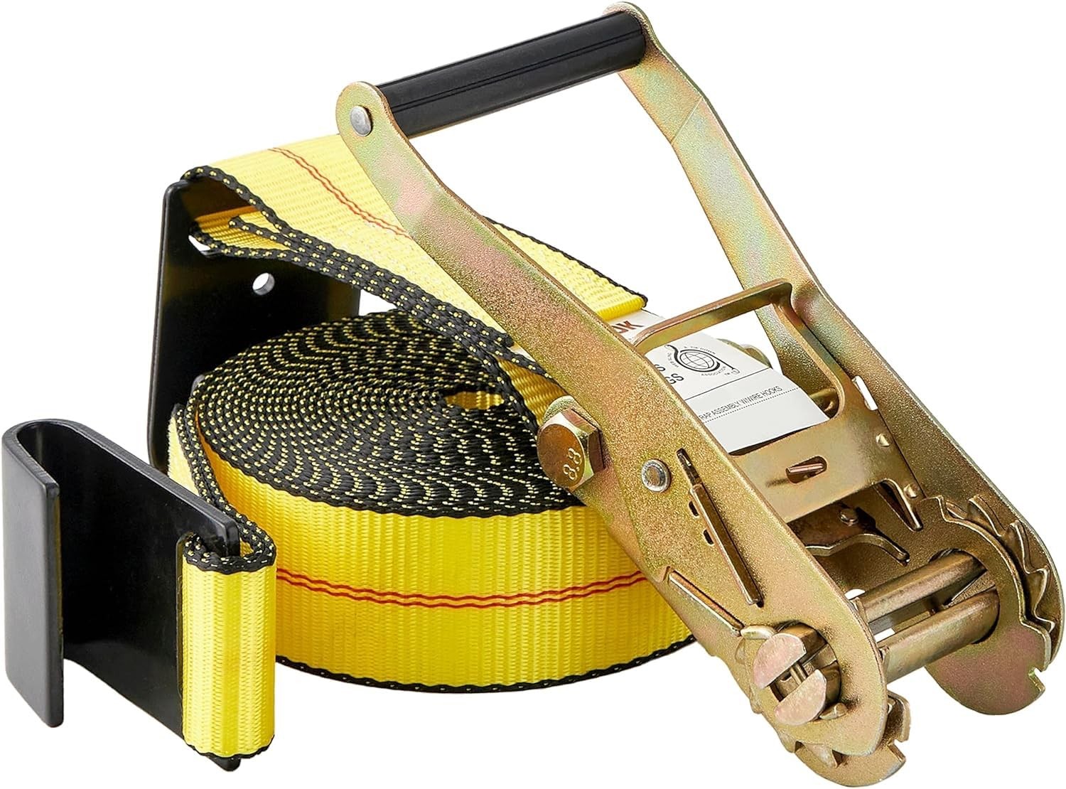 2" x 30' Heavy Duty Ratchet Tie Down Straps w/Flat Hooks, 3,333 Lbs WLL Cargo...