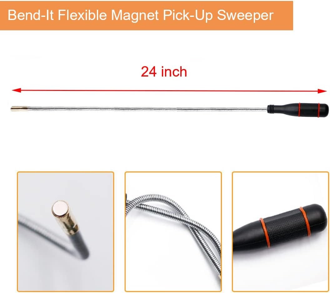 3 Pack Telescoping Magnet Pick-up Tool Set - Retrieving Magnet...